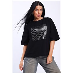 Футболка женская черная-99.с