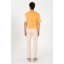 Erkek Bej Slim Fit Jean Pantolon