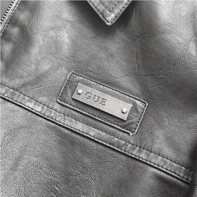 Мужская кожаная куртка, экспорт  Коллекция весна/осень 2025 г  ГЕС*С