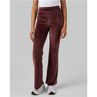 WOMEN'S HIGH-WAIST SOFT VELOUR FLARE PANT