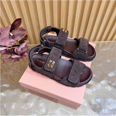 Женские замшевые босоножки  МИ*У МИ*У