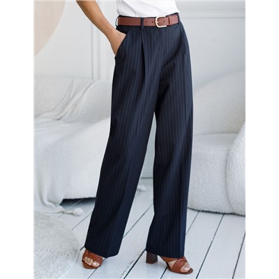 Брюки-палаццо из поливискозы с эластаном