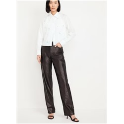 High-Waisted Shine OG Loose Jeans