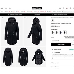 Женская хлопковая куртка с капюшоном