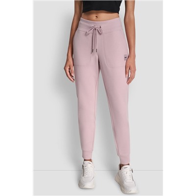 HIGH-RISE LOGO-EMBELLISHED JOGGER