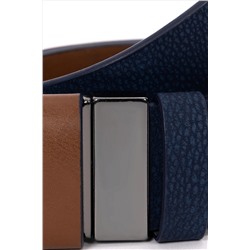 Erkek Çift Taraflı Lacivert Kemer