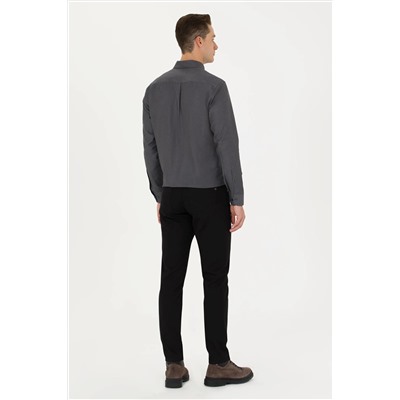 Erkek Siyah Kanvas Pantolon