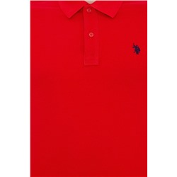 Erkek Kırmızı Basic Polo Yaka Tişört