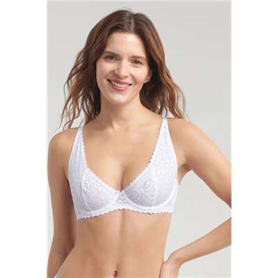 Sujetador con aros de encaje floral Daily Dentelle