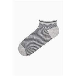 Penti Mixed Pattern Siyah Gri 5li Patik Çorap