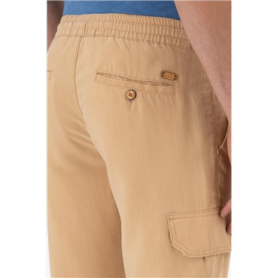 Erkek Camel Kanvas Pantolon