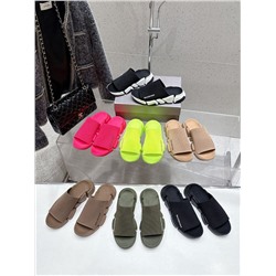 Сланцы/тапочки на плоской подошве (7 цветов) Баленсиаг*а