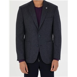 Lacivert Slim Fit Ceket