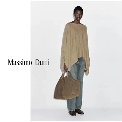Свободный и уютный свитер-шаль во французском стиле  Massim*o Dutti