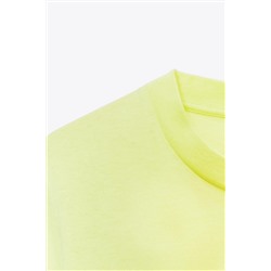 WASHED T-SHIRT WITH SLOGAN