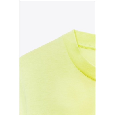 WASHED T-SHIRT WITH SLOGAN