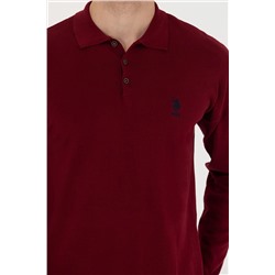 Erkek Bordo Basic Kazak