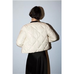 Cazadora acolchado cuello redondo