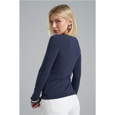 Лонгслив облегающий повседневный skims