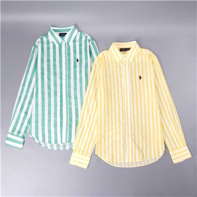 Классическая изысканная повседневная рубашка в полоску РАЛЬ*Ф Л