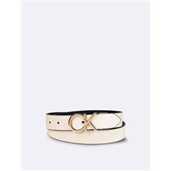 Monogram Logo Plaque Reversible Belt