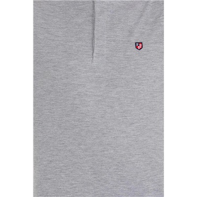 Erkek Gri Melanj Hakim Yaka Tişört