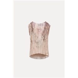 TIE-DYE DRAPED TOP