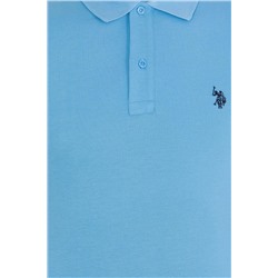 Erkek Turkuaz Basic Polo Yaka Tişört