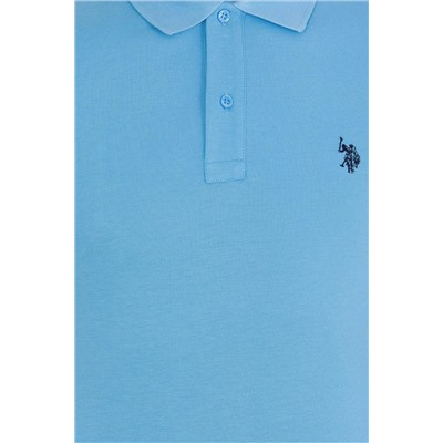 Erkek Turkuaz Basic Polo Yaka Tişört