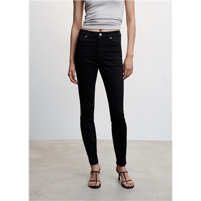 Jeans skinny tiro alto