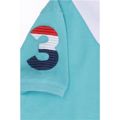 Erkek Çocuk Mint Basic Polo Yaka Tişört