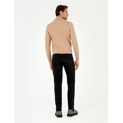 Antrasit Slim Fit Jean Pantolon
