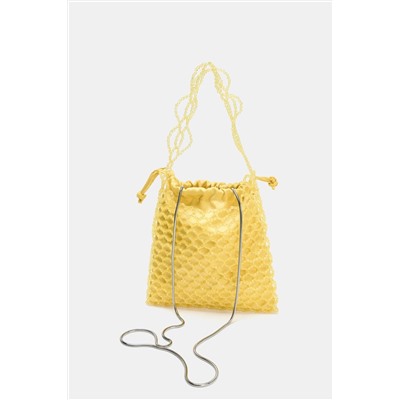 BEADED MINI BUCKET BAG