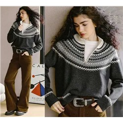 Женский пуловер с короткой молнией  Icicl*e