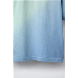 TIE-DYE T-SHIRT WITH EMBROIDERED SLOGAN