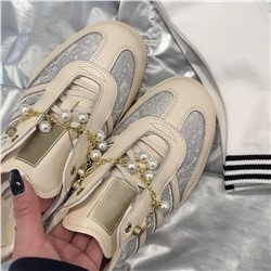 Женские кеды АДИДА*С с кружевным принтом