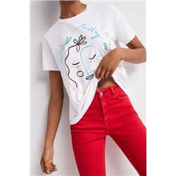 Camiseta ilustración cara