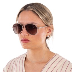 Guess Factory  Brown Gradient Pilot Ladies Sunglasses