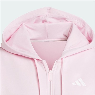 Essentials 3-Stripes Full-Zip Fleece Hoodie