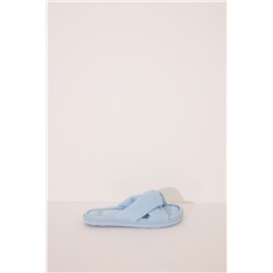 Zapatilla ducha waffle nudo azul