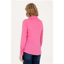 Kadın Pembe Uzun Kollu Gömlek