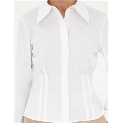 Beyaz Slim Fit Uzun Kollu Gömlek