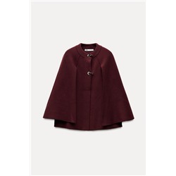 KNITTED CAPE COAT
