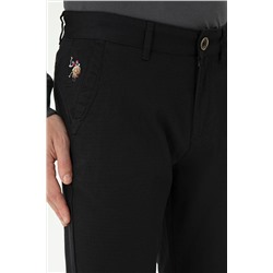 Erkek Siyah Kanvas Pantolon