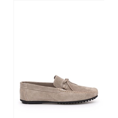 Bej %100 Deri Loafer
