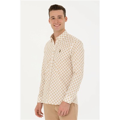 Erkek Taş Uzun Kollu Gömlek