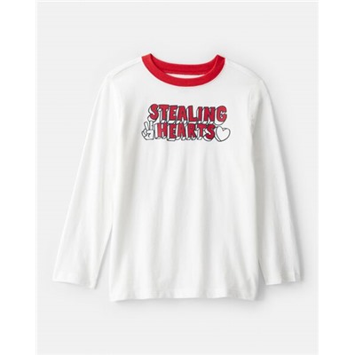 OshKosh B'gosh   Boys Fantasy Football Long-Sleeve Graphic Tee - Tan