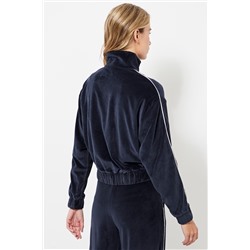 Chaqueta de terciopelo - Azul marino