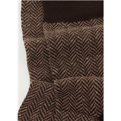 Kurze Herrensocken mit Fischgrätenmuster