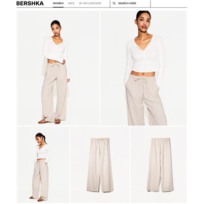 Женские лёгкие штаны из смесового льна (6 цветов) БЕРШК*А